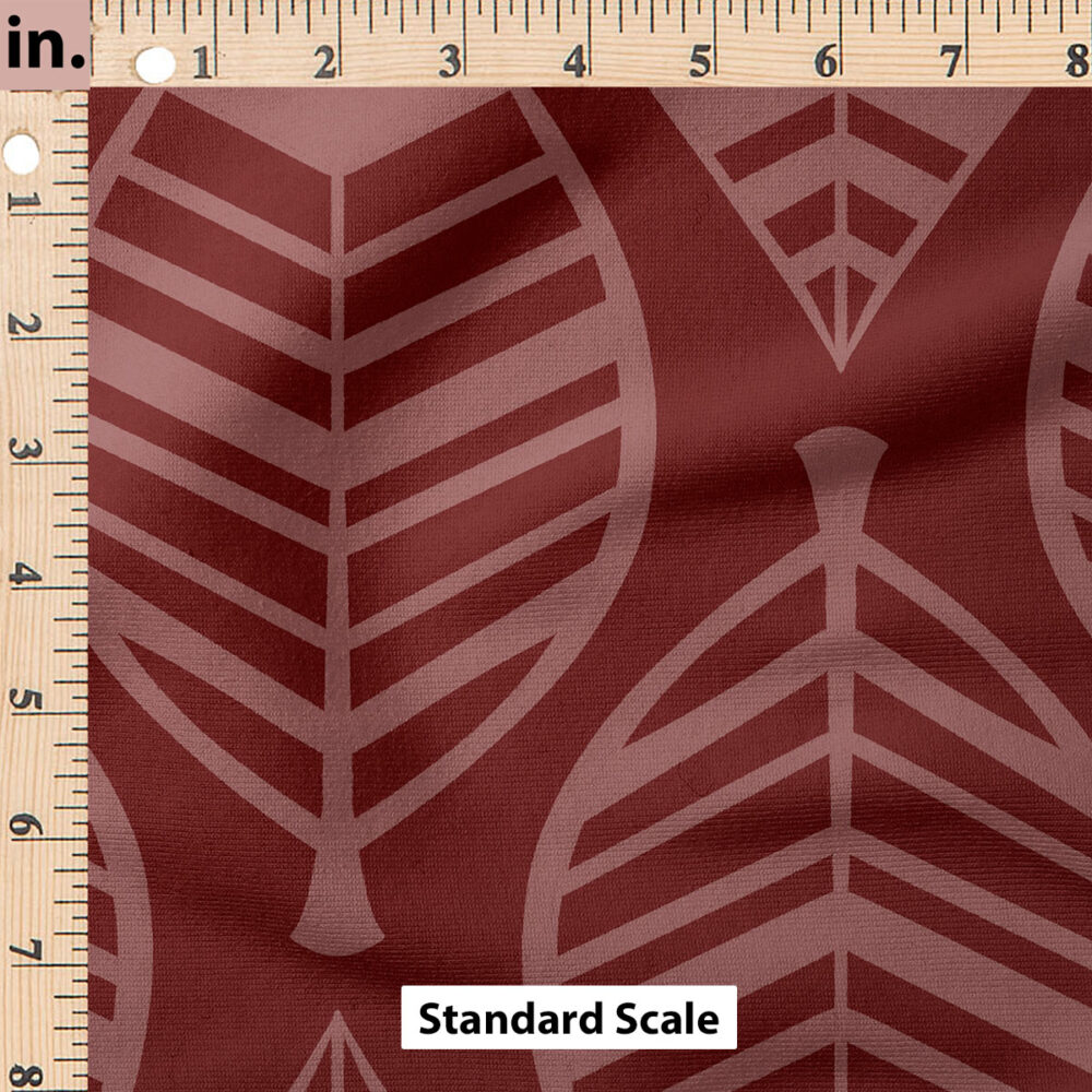 Ruler Scale for Stencil Leaf (Maroon) by Krystal Winn Design